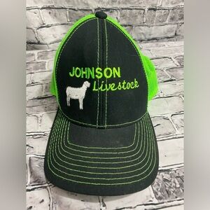 Johnson Livestock Wheatland Wyoming Mens Farmer Trucker Hat